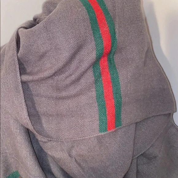 Fashion unisex grey red green oversized blanket scarf - Picture 1 of 16